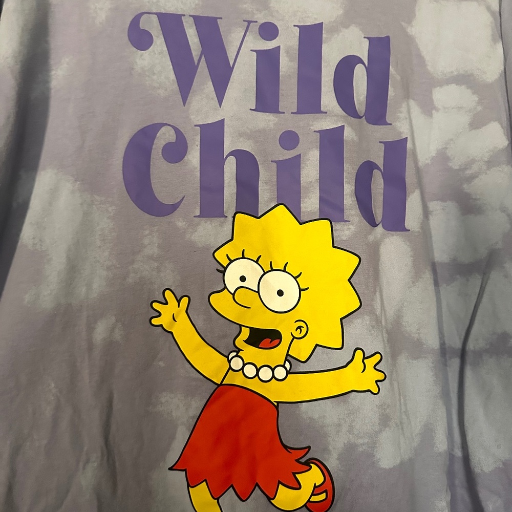 The Simpsons Juniors’ Wild Child Lisa T- Shirt with Long Sleeves